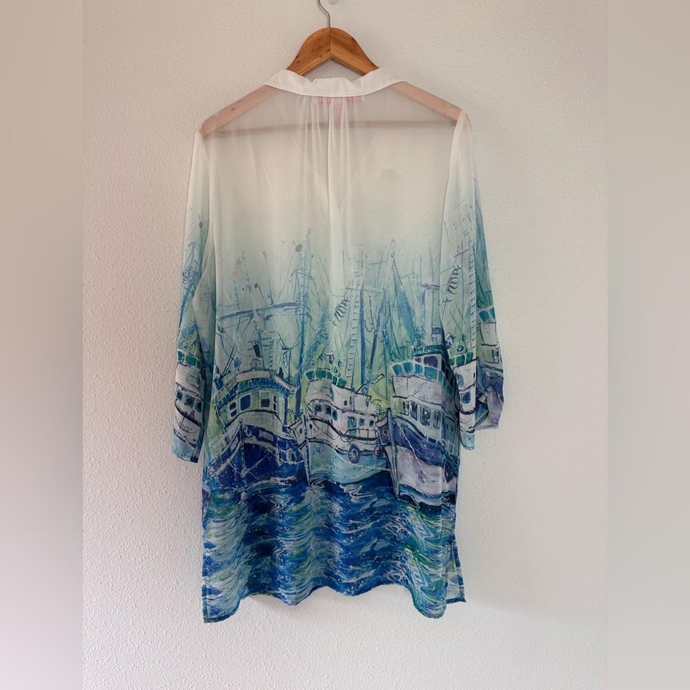 Leoma Lovegrove Sailboat Tunic Sheer L - Picture 4 of 5